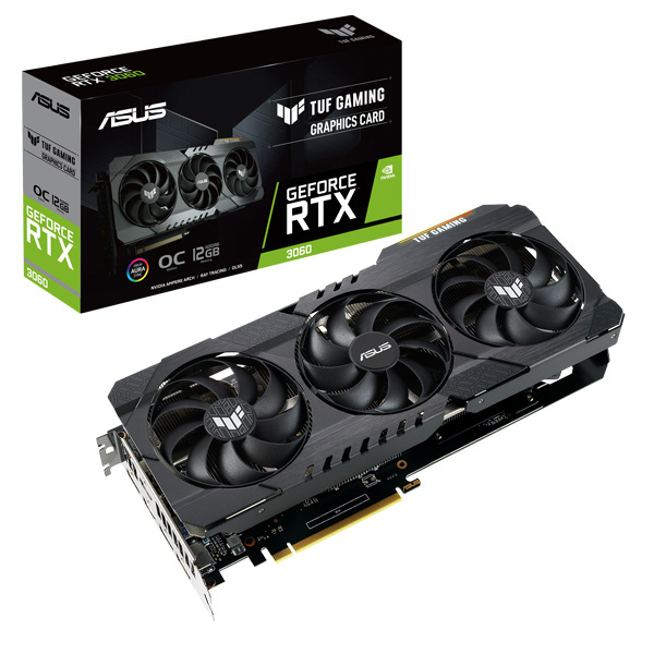 Asus TUF Gaming RTX 3060 OC Edition 12GB Gaming Graphics Card